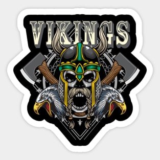 Viking Skull 4.4 Sticker